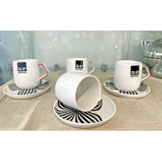 ESPRESSO CUP SET MADISON BY S&P SET OF 4 $19.95